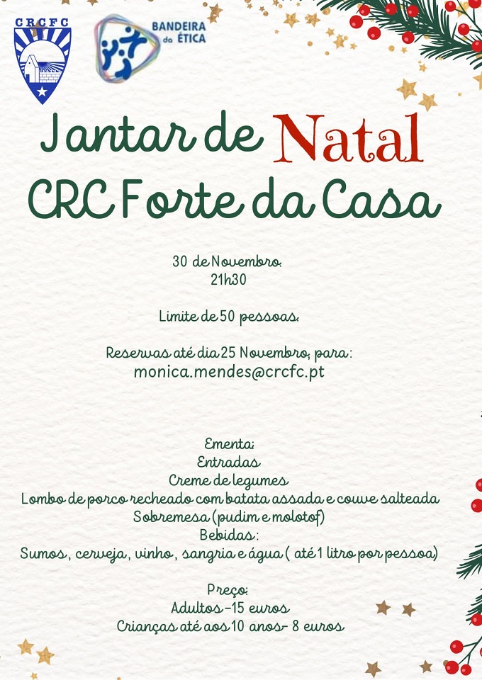 Jantar de Natal do CRC Forte da Casa